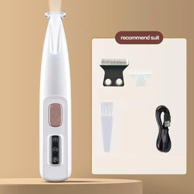 DelightPaw PawTrim Pro — Waterproof Paw Trimmer with LED Light & Display