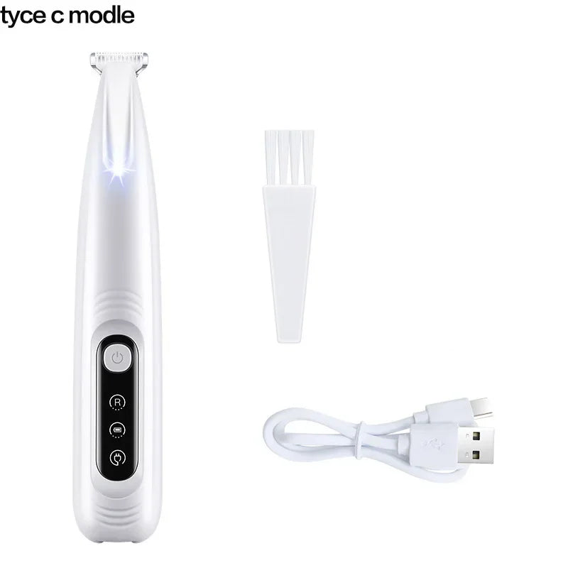 DelightPaw PawTrim Pro — Waterproof Paw Trimmer with LED Light & Display