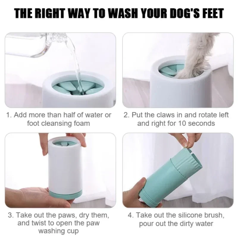 DelightPaw Paw Cleaner Cup — Muddy Paws Clean in Seconds
