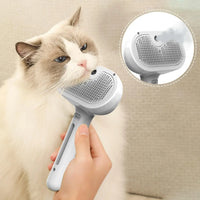 3-in-1 Electric Pet Grooming Brush with Mist Spray & Massage