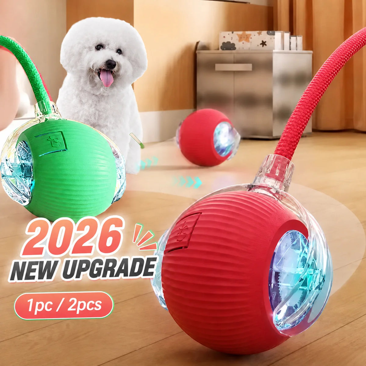 DelightPaw Smart Rolling Interactive Dog Ball
