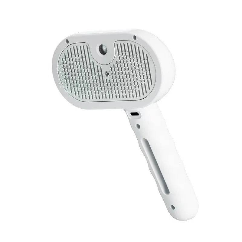 3-in-1 Electric Pet Grooming Brush with Mist Spray & Massage