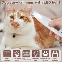 DelightPaw PawTrim Pro — Waterproof Paw Trimmer with LED Light & Display