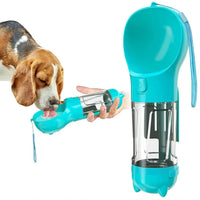 DelightPaw TrailMate 3-in-1 — Dog Water Bottle, Food Dispenser & Waste Kit