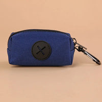 Canvas Dog Waste Bag Holder with Carabiner Clip
