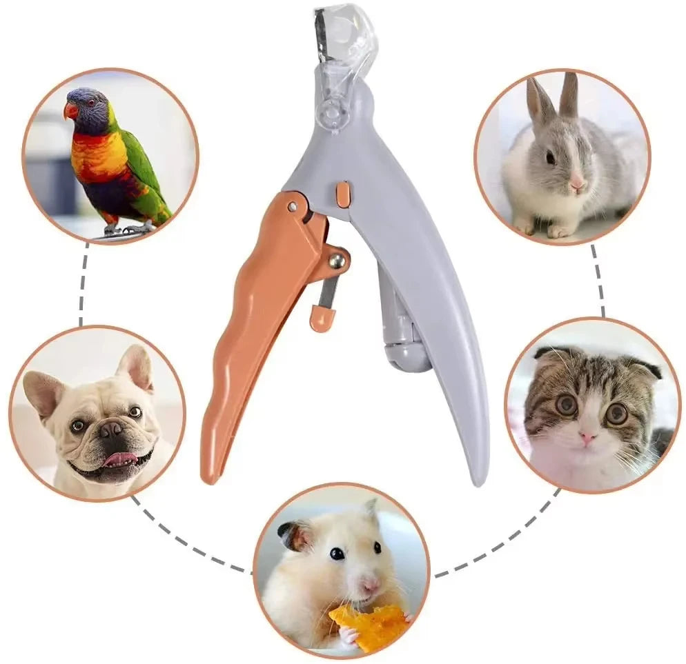 LED Dual-Sided Pet Nail Clippers with 5X Magnification