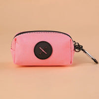 Canvas Dog Waste Bag Holder with Carabiner Clip
