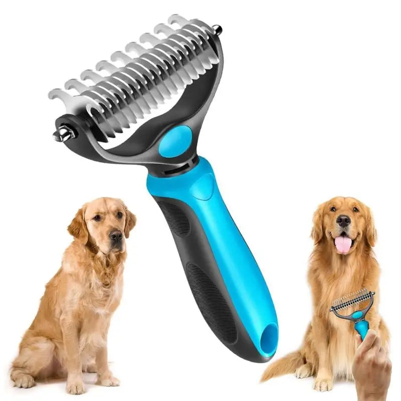DelightPaw FurAway 2-in-1 Deshedding Brush