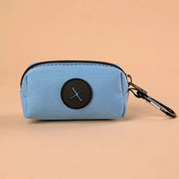 Canvas Dog Waste Bag Holder with Carabiner Clip