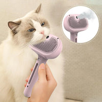 3-in-1 Electric Pet Grooming Brush with Mist Spray & Massage