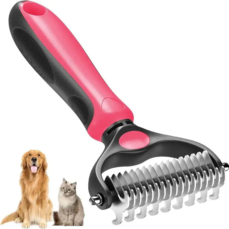 DelightPaw FurAway 2-in-1 Deshedding Brush