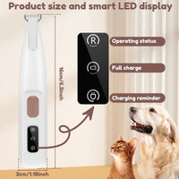 DelightPaw PawTrim Pro — Waterproof Paw Trimmer with LED Light & Display