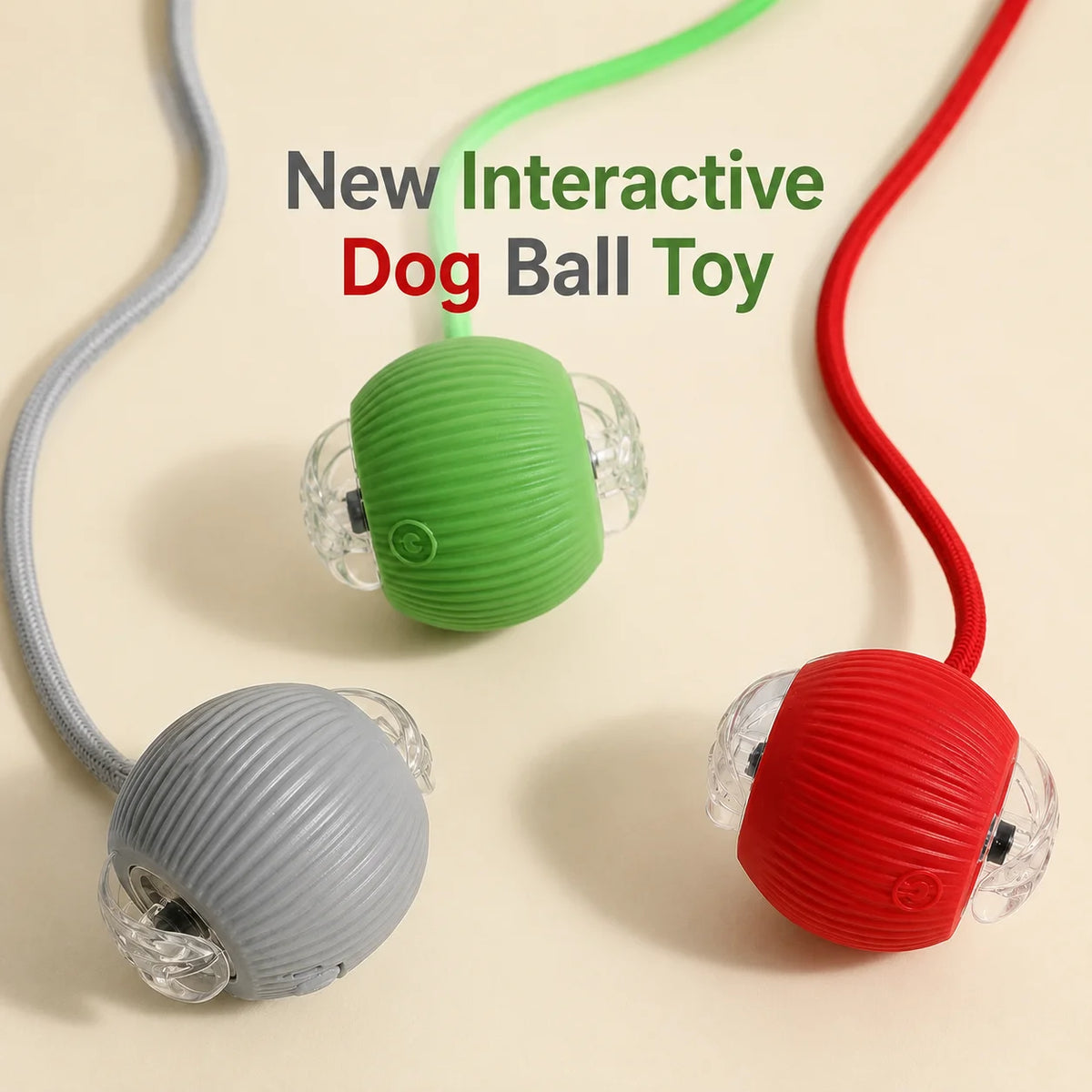 DelightPaw Smart Rolling Interactive Dog Ball
