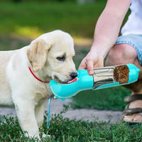 DelightPaw TrailMate 3-in-1 — Dog Water Bottle, Food Dispenser & Waste Kit